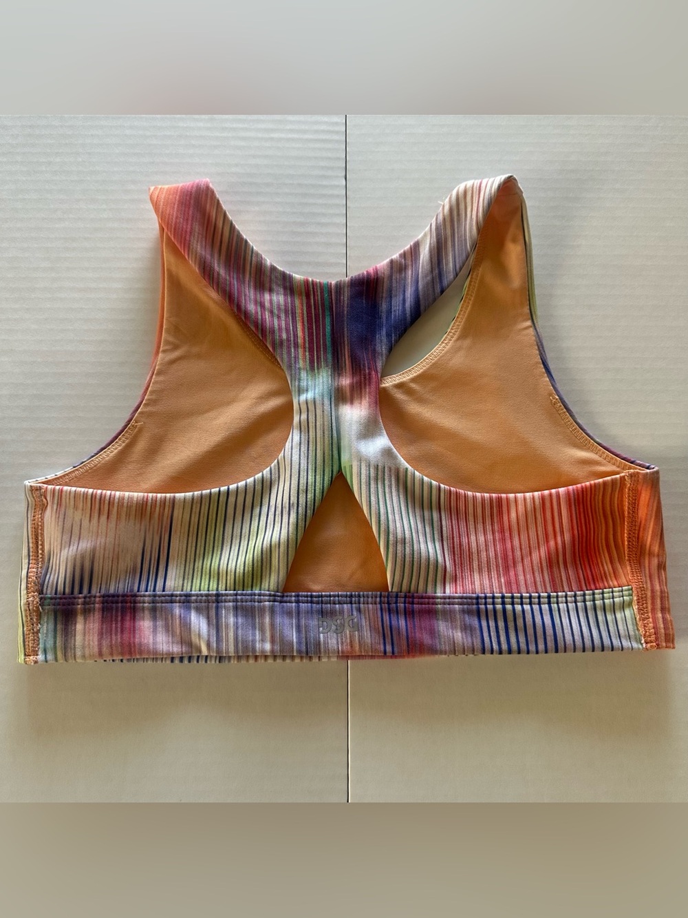 DSG Multicolor Ribbed Racerback sports bra - Picture 5 of 6